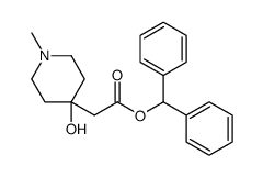 benzhydryl 2-(4-hydroxy-1-methylpiperidin-4-yl)acetate结构式
