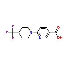 6-[4-(trifluoromethyl)piperidino]nicotinic acid结构式