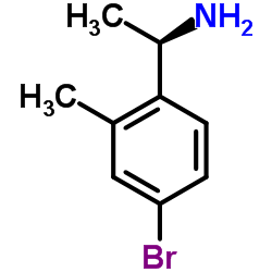 (1R)-1-(4-Bromo-2-methylphenyl)ethanamine结构式