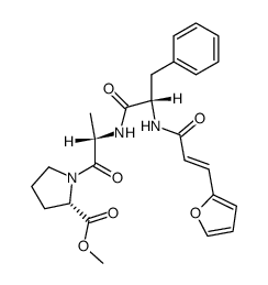 Nα-furylacryloylphenylalanylalanylproline methyl ester Structure