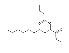 ethyl 2-(butyryloxy)decanoate Structure