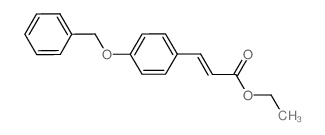 乙基 3-[4-(苄氧基)苯基]丙烯酸酯结构式