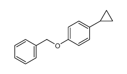 1-cyclopropyl-4-phenylmethoxybenzene Structure
