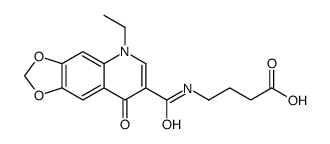 4-[(5-ethyl-8-oxo-[1,3]dioxolo[4,5-g]quinoline-7-carbonyl)amino]butanoic acid结构式