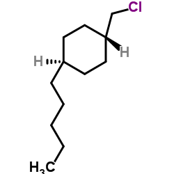 trans-1-(Chloromethyl)-4-pentylcyclohexane Structure