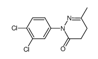 4,5-dihydro-6-methyl-2-(3,4-dichlorophenyl)-3(2H)-pyridazinone结构式