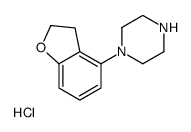 1-(2,3-二氢苯并呋喃-4-基)哌嗪盐酸盐结构式