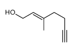 3-methylhept-2-en-6-yn-1-ol Structure