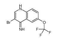4-Amino-3-bromo-6-trifluoromethoxyquinoline结构式