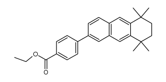 Ethyl 4-(5,6,7,8-Tetrahydro-5,5,8,8-tetramethyl-2-anthracenyl)benzoate Structure