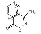 4-Pyridinecarboxylicacid, 2-(1-carboxyethylidene)hydrazide structure