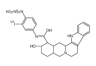 17-hydroxy-20-yohimban-16-(N-(4-azido-3-iodo)phenyl)carboxamide Structure