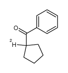 [α-2H]cyclopentyl phenyl ketone Structure