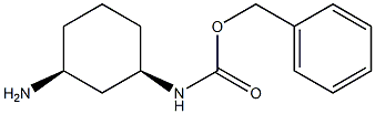 benzyl N-[(1R,3S)-3-aminocyclohexyl]carbamate结构式