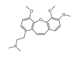 1-[2-(Dimethylamino)ethyl]-4,6,7-trimethoxydibenz[b,f]oxepin结构式