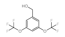 (3,5-双(三氟甲氧基)苯基)甲醇结构式