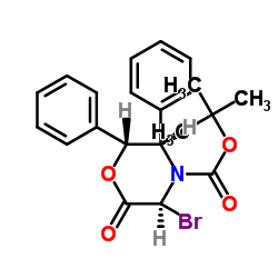 (3S,5S,6R)-TERT-BUTYL 3-BROMO-2-OXO-5,6-DIPHENYLMORPHOLINE-4-CARBOXYLATE picture