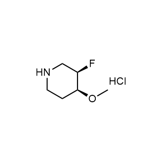 rel-(3R,4S)-3-fluoro-4-methoxypiperidine hydrochloride Structure