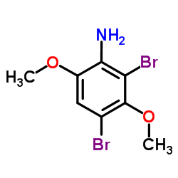 2,4-Dibromo-3,6-dimethoxyaniline Structure