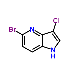 5-Bromo-3-chloro-4-azaindole结构式