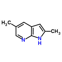 2,5-Dimethyl-1H-pyrrolo[2,3-b]pyridine结构式