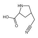 L-Proline, 4-(cyanomethyl)-, trans- (9CI)结构式