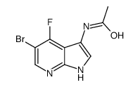 N-(5-bromo-4-fluoro-1H-pyrrolo[2,3-b]pyridin-3-yl)acetamide Structure