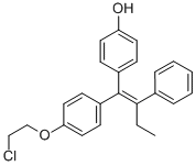 (E/E)-1-[4-(2-Chloroethoxy)phenyl]-1-(4-hydroxyphenyl)-2-phenyl-1-butene Structure