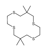 6,6,13,13-tetramethyl-1,4,8,11-tetrathiacyclotetradecane结构式