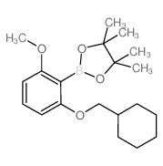 2-Cyclohexylmethoxy-6-methoxyphenylboronic acid pinacol ester Structure