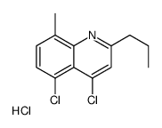 4,5-Dichloro-8-methyl-2-propylquinoline hydrochloride Structure