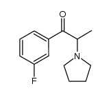 2-(N-pyrrolidinyl)-3'-fluoropropiophenone Structure