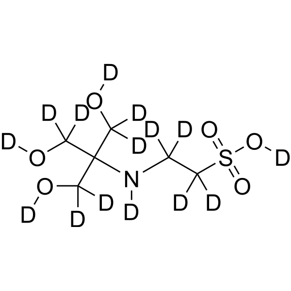 Tris乙磺酸(TES)-d15结构式