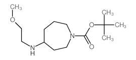 tert-Butyl 4-(2-methoxyethylamino)azepane-1-carboxylate structure