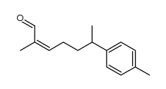 (Z)-2-methyl-6-(p-tolyl)hept-2-enal结构式