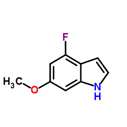 4-Fluoro-6-methoxy-1H-indole结构式