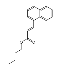trans-3-naphthalen-1-yl-acrylic acid n-butyl ester结构式