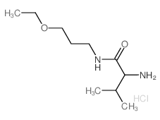 2-Amino-N-(3-ethoxypropyl)-3-methylbutanamide hydrochloride Structure