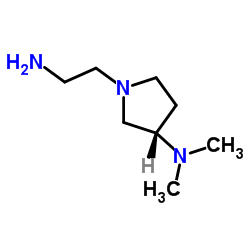 (3S)-1-(2-Aminoethyl)-N,N-dimethyl-3-pyrrolidinamine结构式