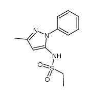 1-Phenyl-3-methyl-5-ethanesulfonamidopyrazole Structure