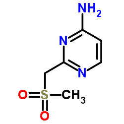2-((Methylsulfonyl)Methyl)pyrimidin-4-amine Structure
