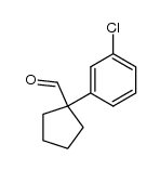 1-(m-chlorophenyl)-r-1-cyclopentancarbaldehyde结构式