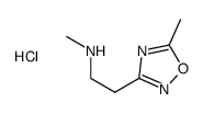 N-Methyl-2-(5-Methyl-1,2,4-Oxadiazol-3-Yl)Ethanamine Hydrochloride structure