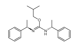 O-isobutyl-N,N'-di-α-(R)-phenylethylisourea结构式