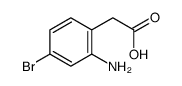 (2-Amino-4-bromophenyl)acetic acid结构式