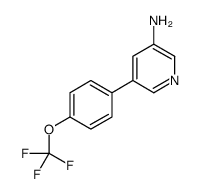 5-(4-(trifluoromethoxy)phenyl)pyridin-3-amine结构式