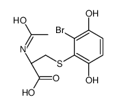 2-bromo-3-(N-acetylcystein-S-yl)hydroquinone结构式