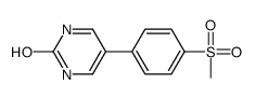 5-(4-methylsulfonylphenyl)-1H-pyrimidin-2-one结构式