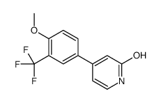 4-[4-methoxy-3-(trifluoromethyl)phenyl]-1H-pyridin-2-one Structure