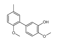 2-methoxy-5-(2-methoxy-5-methylphenyl)phenol Structure